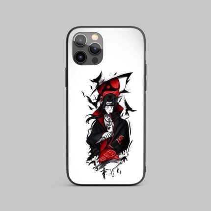 Itachi-White-Metal-Phone-Cover-back