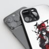 Itachi White Metal Phone Cover side