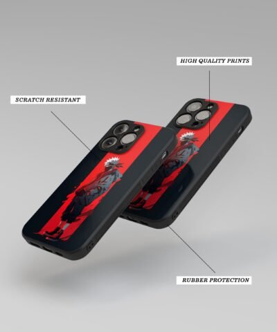 printed case Kakashi Metal Phone Cover angle view