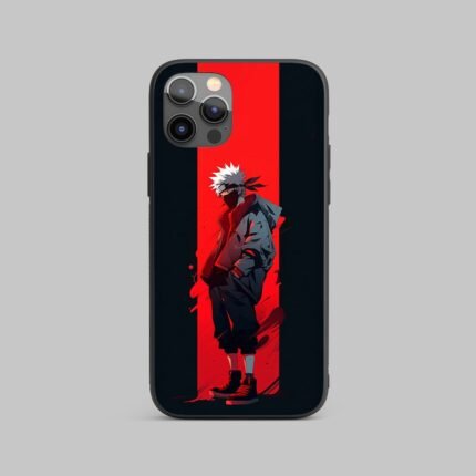Kakashi Metal Phone Cover back view