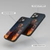 Naruto Aesthetic Metal Phone Cover angle view