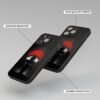 Uchiha Clan Symbol Metal Phone Cover angle