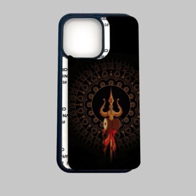 01-min Shiva Trishul Mandala Silicone Armored Phone Case