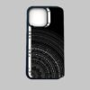 Mandala Art Black Silicone Armored Phone Case