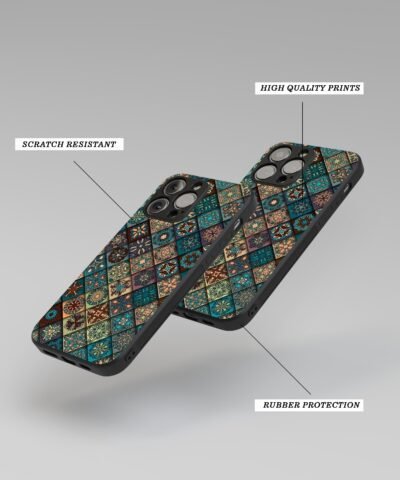 02-min Flower texture Silicone Armored Phone Case