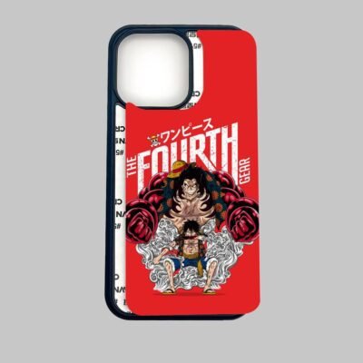 03-min Luffy The Fourth Gear Red Silicone Armored Phone Case