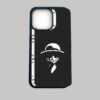 Black Luffy Smile Silicone Armored Phone Case