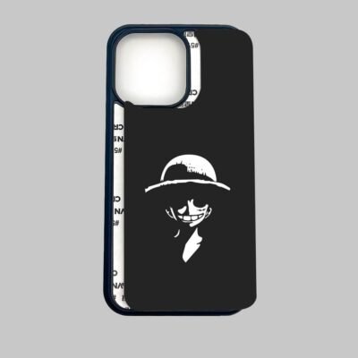 03-min Black Luffy Smile Silicone Armored Phone Case