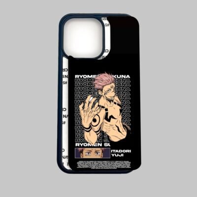 03-min Ryomen Sukuna Pattern Silicone Armored Phone Case