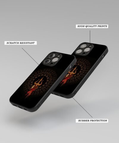 03-min Shiva Trishul Mandala Silicone Armored Phone Case