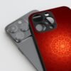 Golden Mandala On Red Silicone Armored Phone Cases