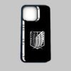 Wings of Freedom black Silicone Armored Phone Case