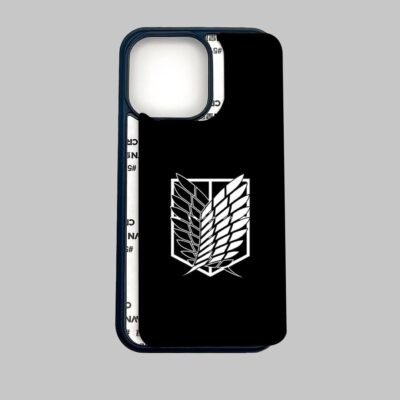 03-min Wings of Freedom black Silicone Armored Phone Case