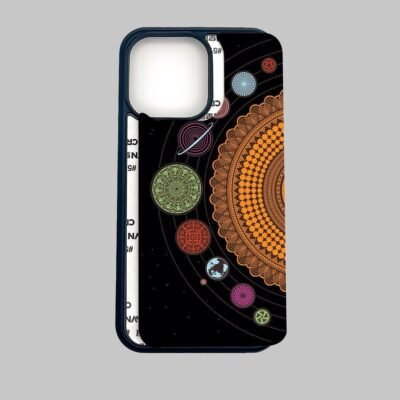 04-min Mandala Solar System Silicone Armored Phone Case