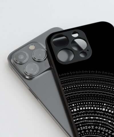 04-min Mandala Art Black Silicone Armored Phone Case