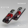 Itachi Uchiha Silicone Armored Phone Case angle view