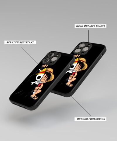 06-min Chibi Luffy Silicone Armored Phone Case