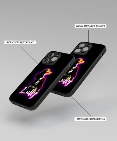 06-min Luffy Neon Silicone Armored Phone Case