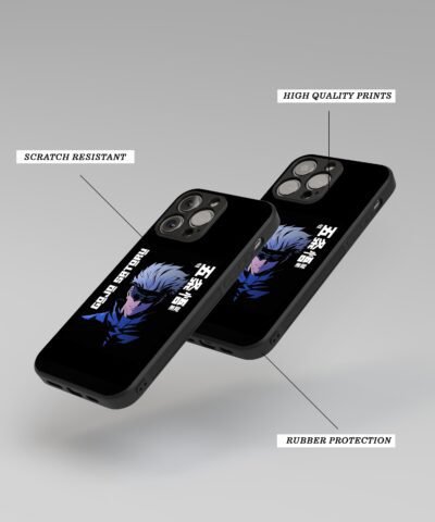 06-min Satoru Gojo Dark Silicone Armored Phone Case