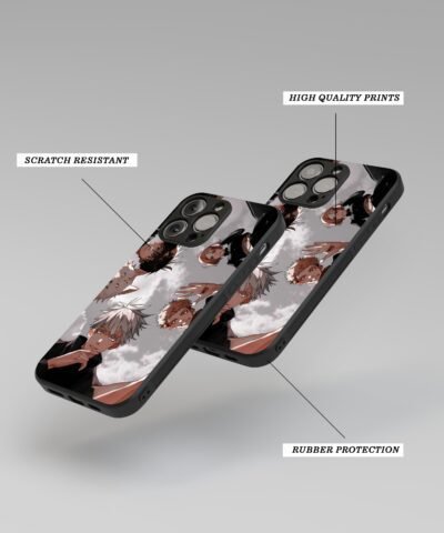 06-min Gojo Satoru Skyward Glance Silicone Armored Phone Case