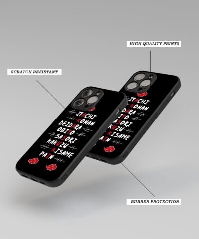 mobile phone cover Akatsuki Silicone Armored Phone Case angle view