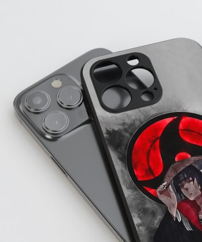 back phone case Itachi Uchiha Silicone Armored Phone Case side view
