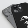 Black Luffy Smile Silicone Armored Phone Case