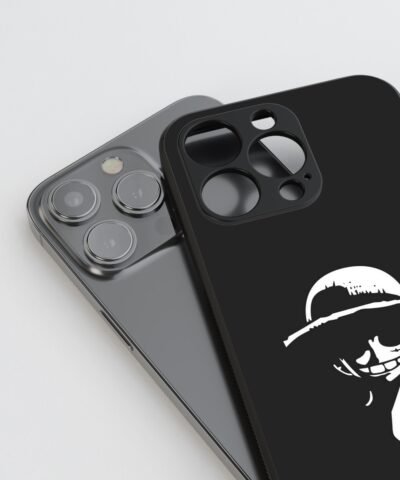 07-min Black Luffy Smile Silicone Armored Phone Case