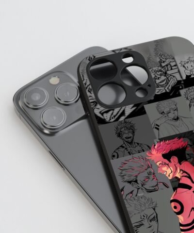 07-min Yuji Red & Black Silicone Armored Phone Case
