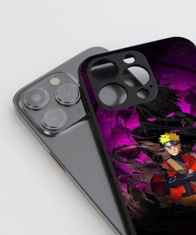 back phone case Naruto Clone Silicone Armored Phone Case side view