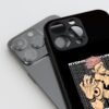 Ryomen Sukuna Pattern Silicone Armored Phone Case
