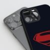 Black Superman logo Silicone Armored Phone Case