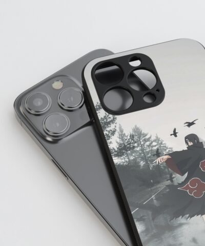 anime phone cover Uchiha Itachi Silicone Armored Phone Case side view