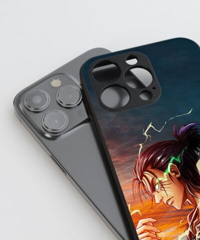 07-min Eren Yeager Lightning Silicone Armored Phone Case
