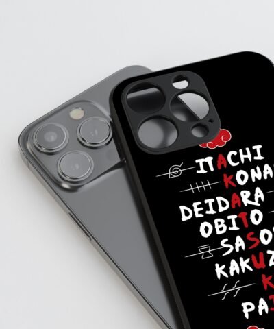 printed case Akatsuki Silicone Armored Phone Case side view