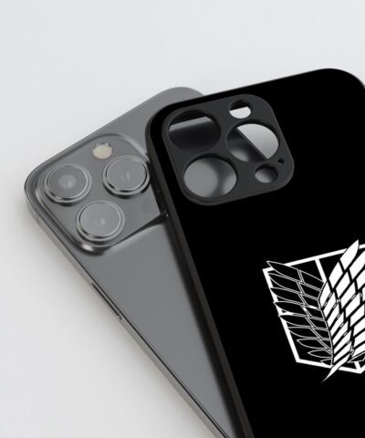 07-min Wings of Freedom black Silicone Armored Phone Case