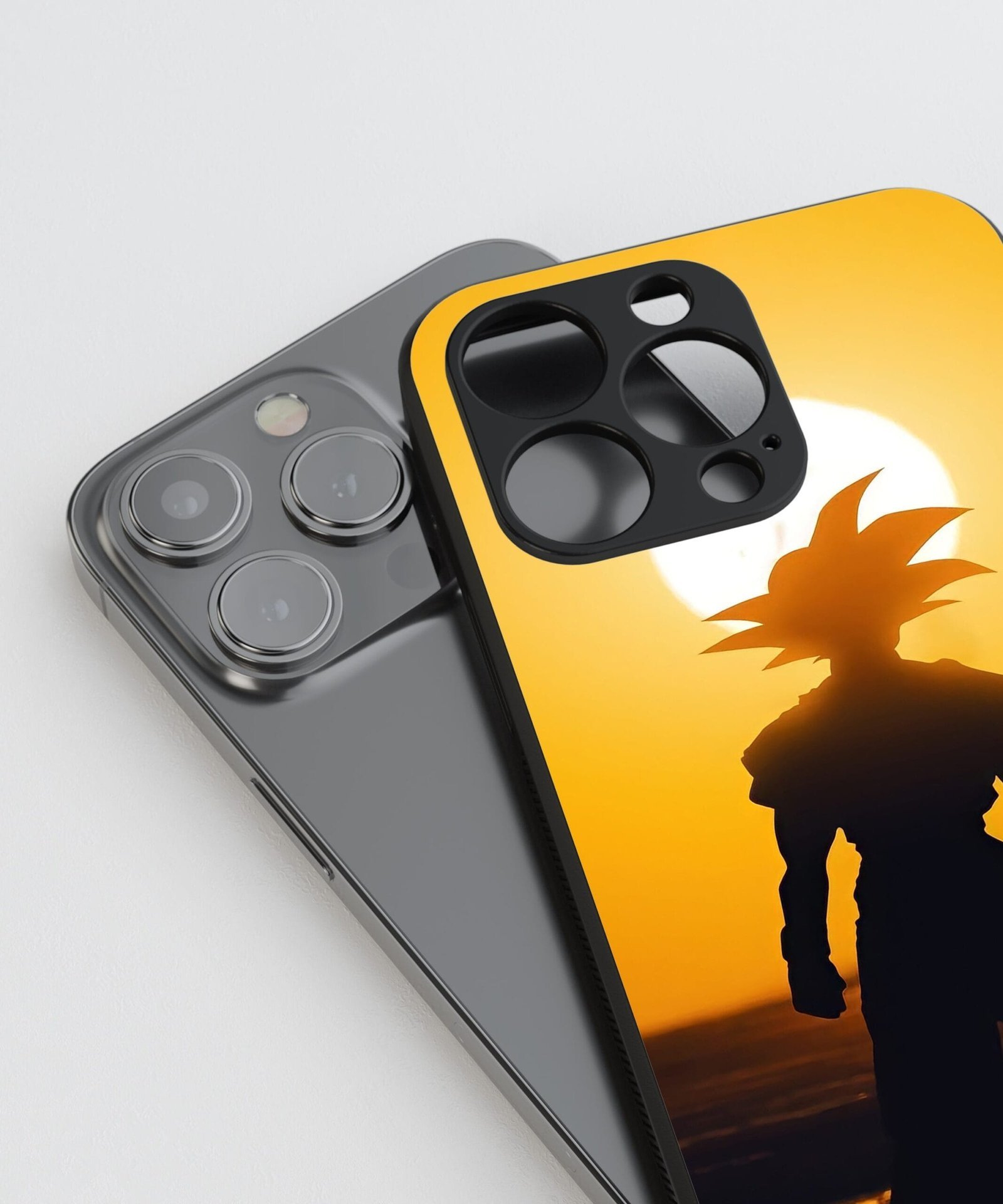 Goku Sunset Silicone Armored Phone Case - Image 3