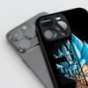 Goku Blue Hair Silicone Armored Phone Case