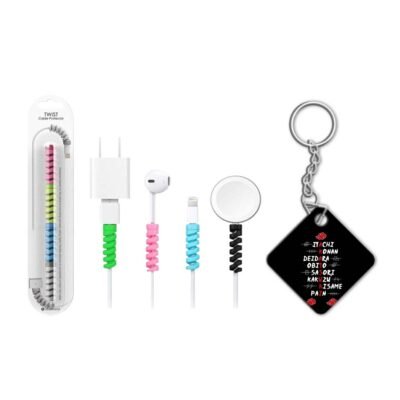 Keychain with Cable protector Akatsuki Keychain with Cable protector