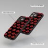 Akatsuki Red Cloud Metal Phone Cover angle
