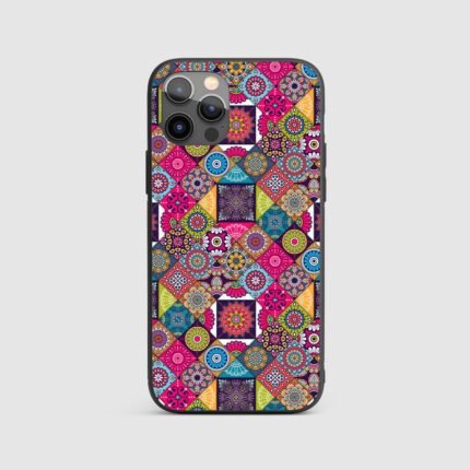 Colorful Ethnic Pattern Silicone Armored Phone Case