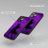 Dark Themed Sasuke Uchiha Metal Phone Cover angle