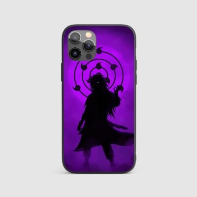 anime phone case Dark Themed Sasuke Uchiha Metal Phone Cover
