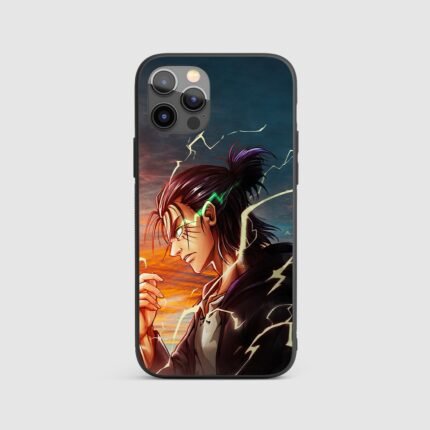 Eren Yeager Lightning Silicone Armored Phone Case