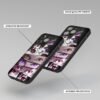 Famous Naruto Eyes Metal Phone Cover angle