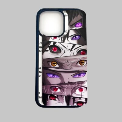 mobile phone case Famous Naruto Eyes Metal Phone Cover exploded