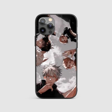 Gojo Satoru Skyward Glance Silicone Armored Phone Case