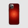 Golden Mandala On Red Silicone Armored Phone Cases