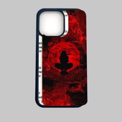 printed back cover Itachi Red Moon Metal Phone Cover exploded