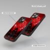 Itachi Sharingan Metal Phone Cover angle